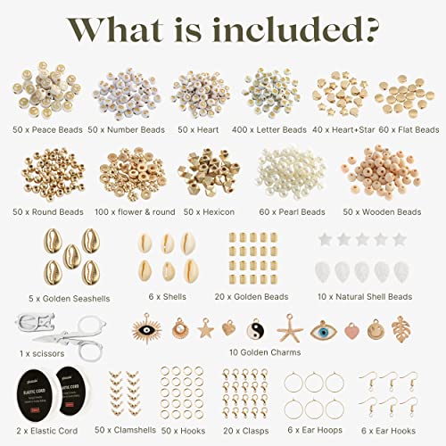 Piccassio 10500+ pcs Clay Beads for Bracelets Making Kit for Girls and Adults