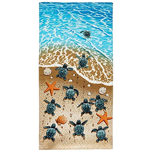 Dawhud Direct Beach Turtles Beach Towel 30" x 60"