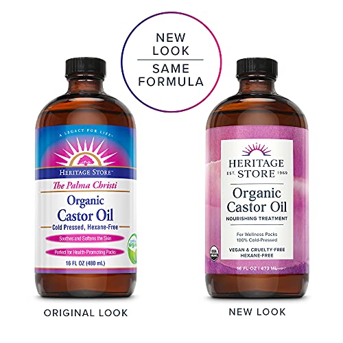 Heritage Store Organic Castor Oil Nourishing Hair Treatment Deep Hydration
