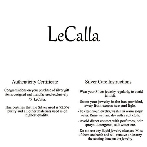 LeCalla Sterling Silver Jewelry Antique Click-Top Hoop Earrings for Women