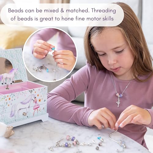 Abi + Olie Ballerina Unicorn Jewelry Box for Girls & Little Girls Jewelry Box - Kids