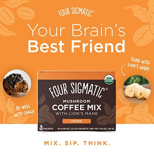 Four Sigmatic Foods Mushroom Instant Coffee 0.9 Oz 10 Count