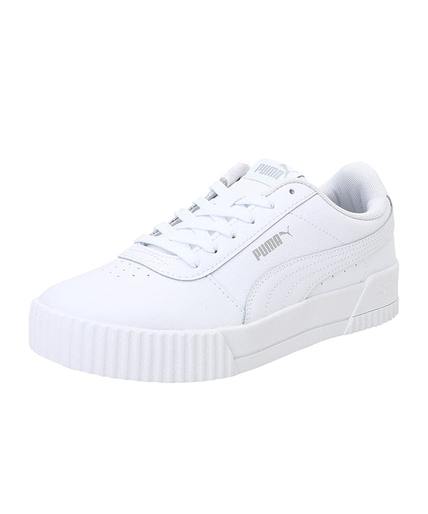 PUMA Women's Shoes Sneaker, White White White Silver, 7.5