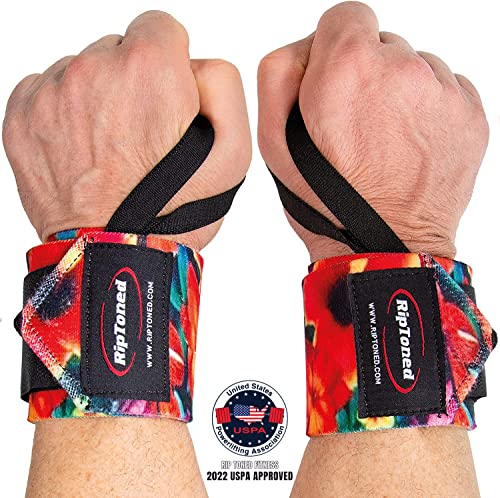 Buy Rip Toned Wrist Wraps - 18 Professional Grade with Thumb Loops - Wrist  Support Braces - Men & Women - Weight Lifting, Crossfit, Powerlifting,  Strength Training (Blue - Stiff) Online at