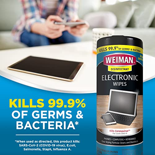 Weiman Disinfecting Electronic Cleaning Wipes for Keyboards Touchscreens