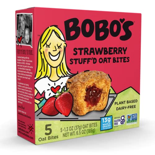 Bobo's Oat Bars Strawberry Bites 5 counts, 1.3 OZ