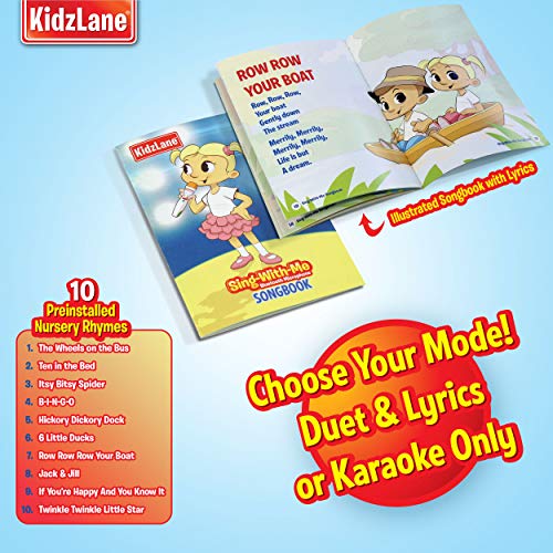 Kidzlane Bluetooth Microphone for Kids Singing Toy With Voice Changer