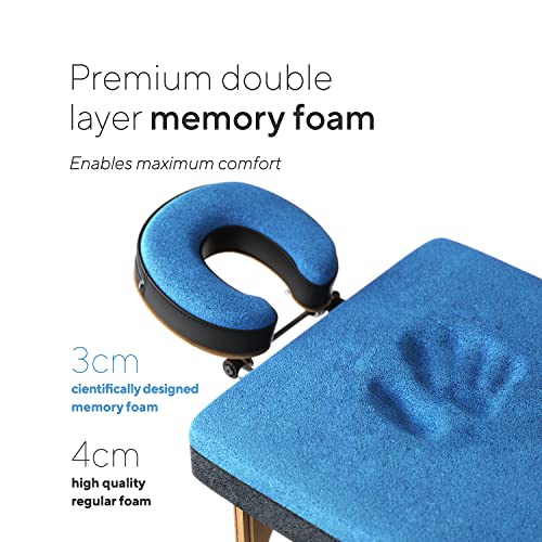 Luxton Premium Memory Foam Massage Table Washable Sheets Thicker & Wider