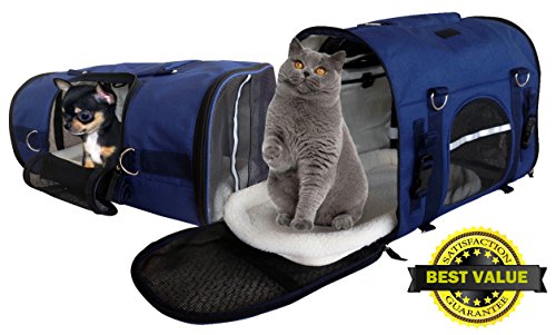 Natuvalle 6-in-1 Pet Carrier Backpack, Extra Small, Blue