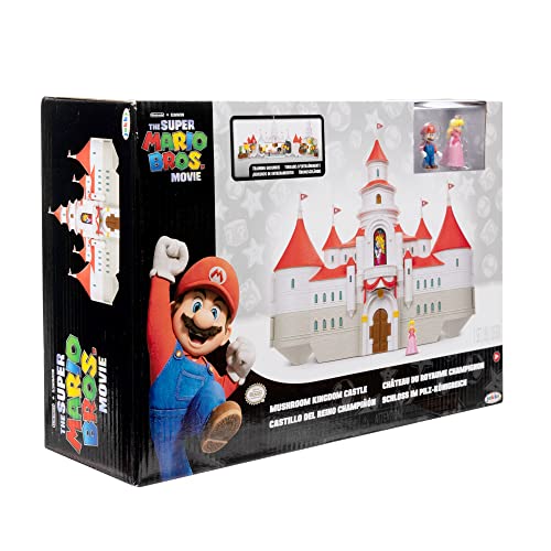 The Super Mario Bros Movie Mushroom Kingdom Castle Playset 1.25 Inch Figures