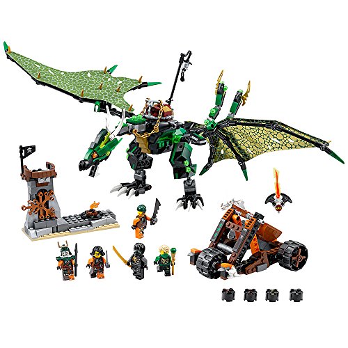 Lego Ninjago 70593 The Green NRG Dragon Building Kit, (567-Pieces)