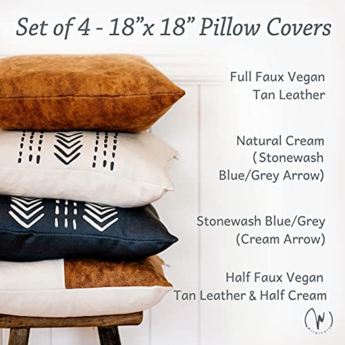 WILDIVORY Decorative Throw Pillow Covers for Couch Boho