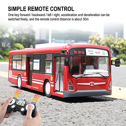 Fisca Rc Truck Remote Control Bus 6 Ch 2.4g Car for Kids Red