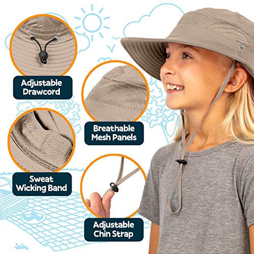 GearTOP Kids Sun Hats with UV Protection for Boys & Girls Sun Hat Toddler Beach