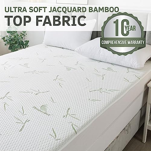 Slumberowl Premium Bamboo Zippered Mattress Waterproof Cooling Ultra Soft