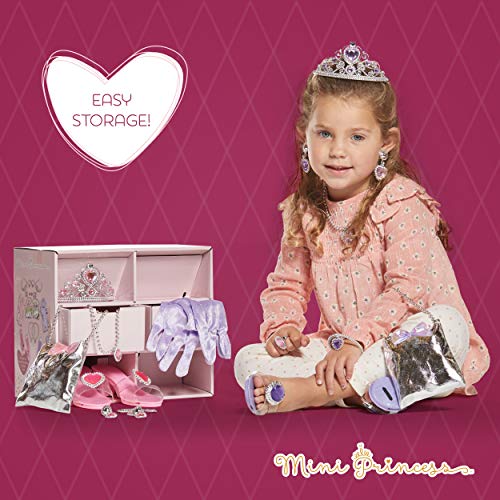 MINI PRINCESS Dress Up Set for Girls| Toddler Princess Dress Up Clothes, Shoes, & Jewelry Set