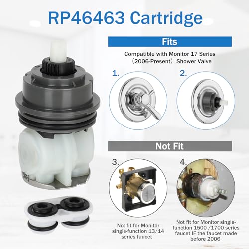 RP46463 Cartridge Replacement Kit Compatible with Monitor 17 Series Showers