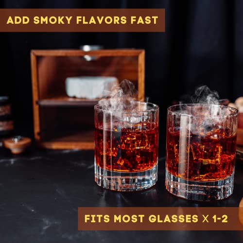 Culinary Smoker Box | Indoor Smoker | Portable Cold Smoker | Smoking Gun Not Required | Food Smoker, Cheese | Wood Chips for Smoke Infuser Cocktail Smoker | Smoke Drinks Whiskey, Bourbon, Old FashionedBourbon, Old Fashioned