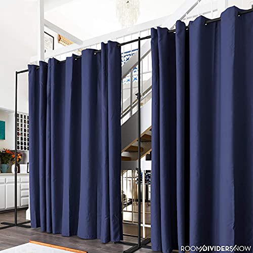 Room/Dividers/Now Premium Room Divider Curtain, 7ft Tall x 4ft Wide (Harbor Blue)