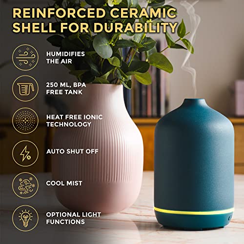 Ajna Ceramic Essential Oil Diffuser Elegant Aromatherapy 250ml