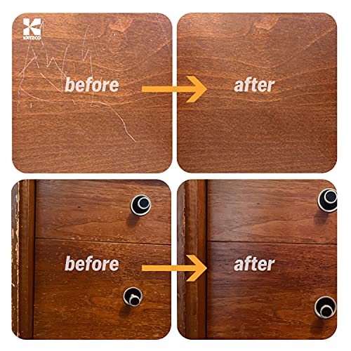 Katzco Total Furniture Repair Kit 34 Pieces for Wood Repair Stains Scratches