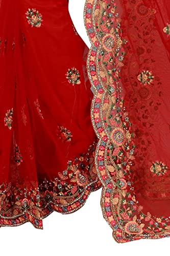 Craftstribe Sequence Work Indian Traditional Design Saree for Women