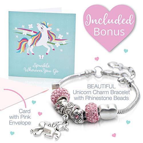 Amitié Lane Unicorn Jewelry Box For Girls - Pink