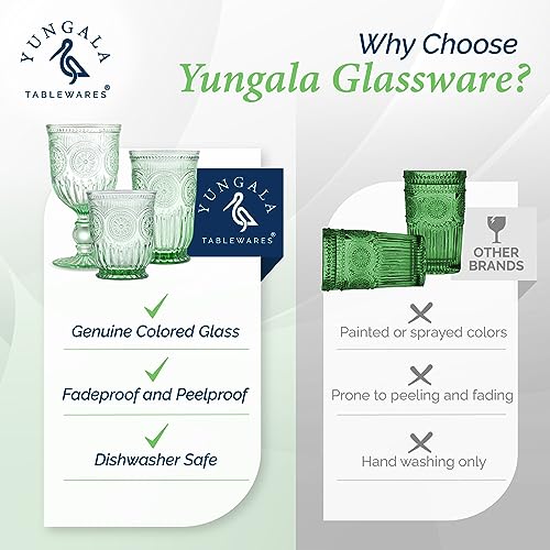 Yungala Green Highball Glasses