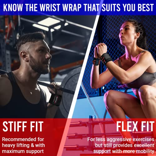 Rip Toned Wrist Wraps 18 Inch With Thumb Loops Men Women Weight Lifting Crossfit