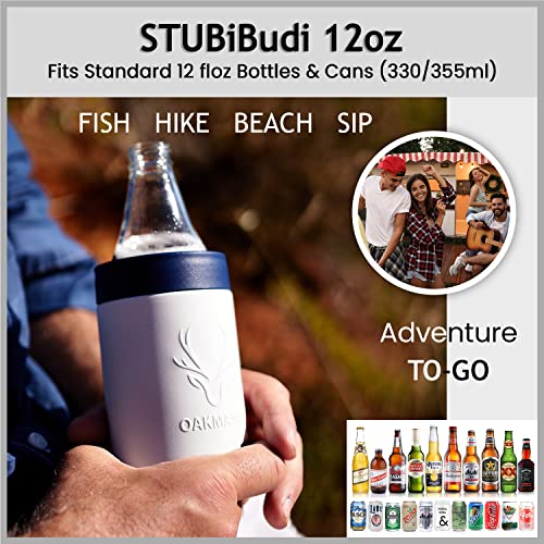 STUBiBudi Beer Can Cooler 12 oz Beer Bottle Insulator Beer Bottle Opener, 3 in 1 Universal Can Cooler Insulated Can Cooler Beer Cooler Bottles Coozies 4 in 1 Can Holder Beer Gifts Men Beer Opener