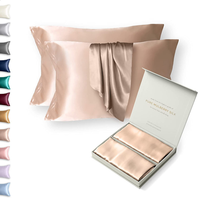 100%  Queen Pillowcase 2 Pack 20 x 30'' Nude Champagne