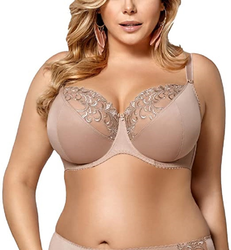 The Gorsenia Full Coverage Large Cup White Lace Bra