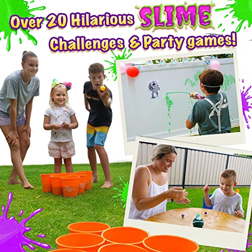 Bulk Instant Slime Powder! Mix with Water to Make a Huge 40 Gallons of  Slime! 4 Colors for Slime Bucket Challenges, Color Run, Blaster Gun, Bath