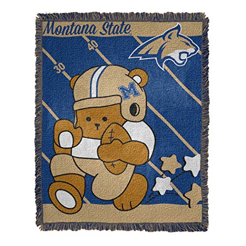 Northwest Licensed Ncaa Montana "Fullback" Throw Blanket 36" X 46" Multi Color