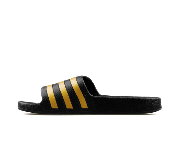 Adidas Men Adilette Aqua Core Black Gold Metallic Core Black 6 US Pair of Shoes