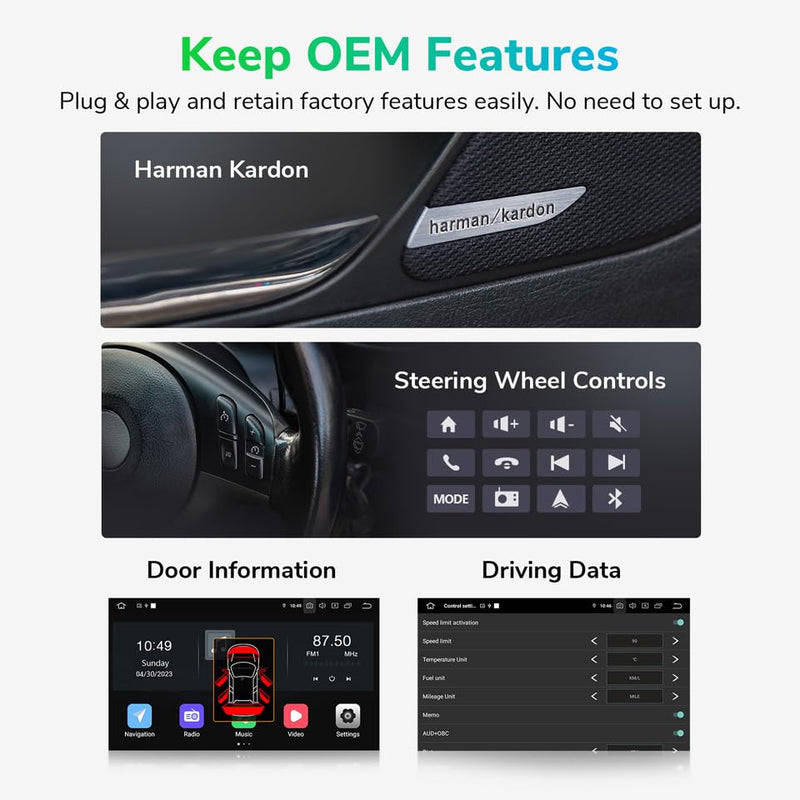 Eonon Android 12 Wireless Apple CarPlay & Android Auto Car Stereo