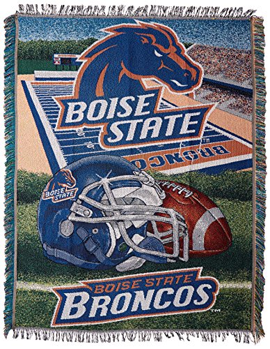 Northwest NCAA Boise State Broncos Unisex Adult Woven Throw Blanket, 48" x 60"