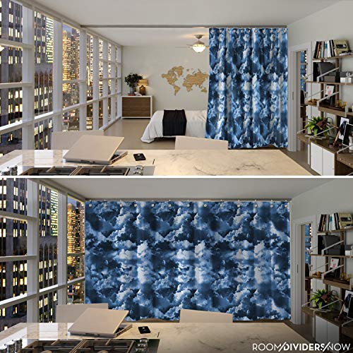 Room Dividers Now Premium Curtain 9ft X 5ft Rolling Clouds