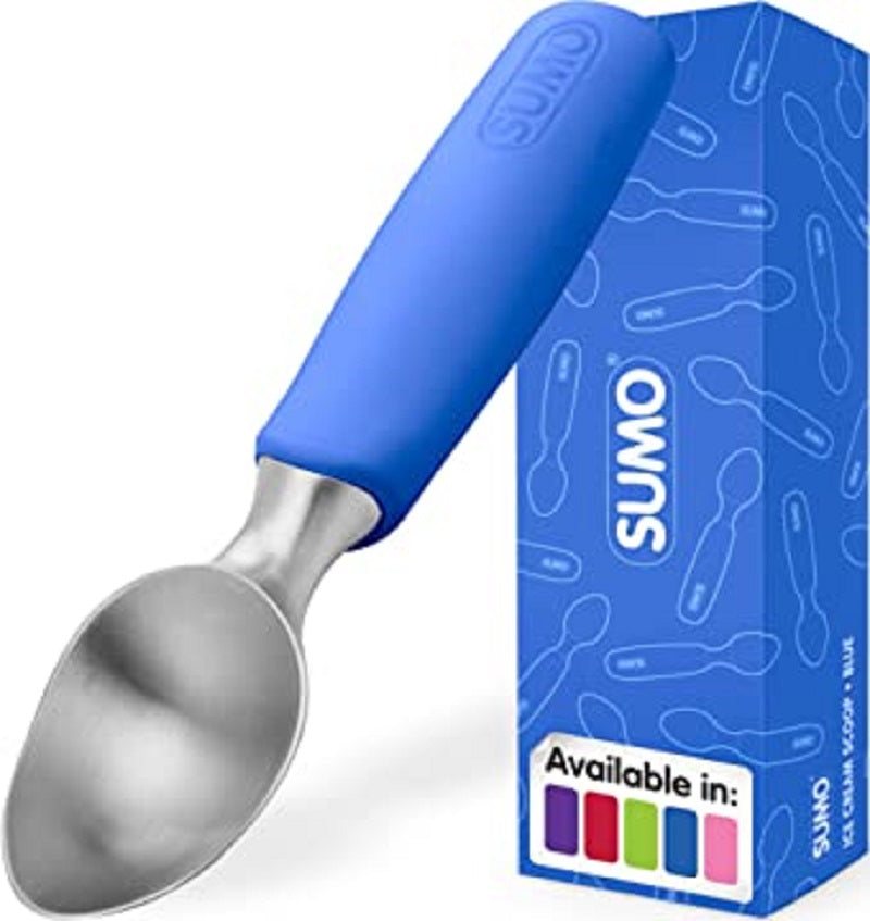 SUMO Ice Cream Scoop - Solid Stainless Steel Scooper Blue