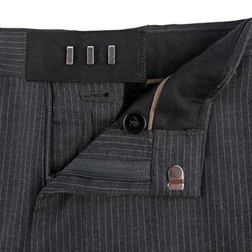 Fabric Pants Extenders (Dress Pants Hooks) - Hook & Bar (Clasp) Waist Extenders for Slacks, Trousers, Khakis and Pants by Comfy Clothiers