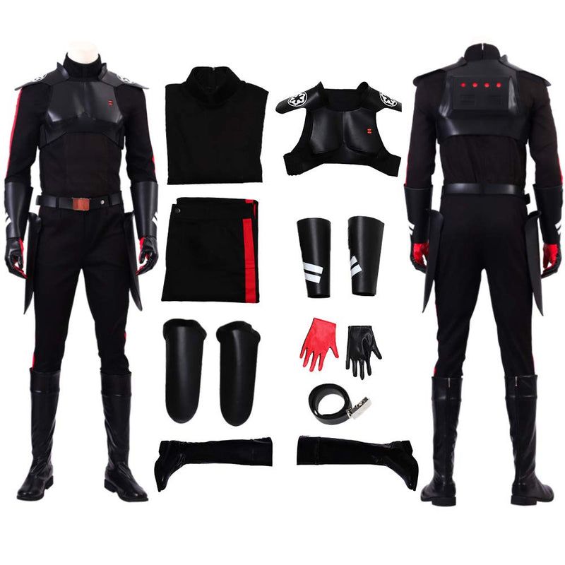 Mangu Fallen Order Cal Kestis Black Costumes Outfits With Accessories