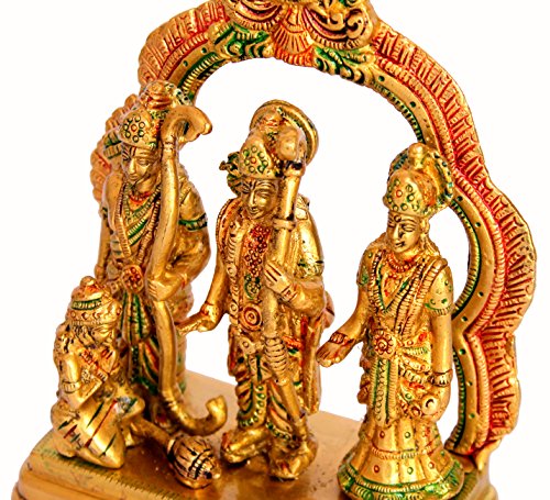 Stonkraft Brass Ram Darbar Includes Rama Sita 6.75 Inches