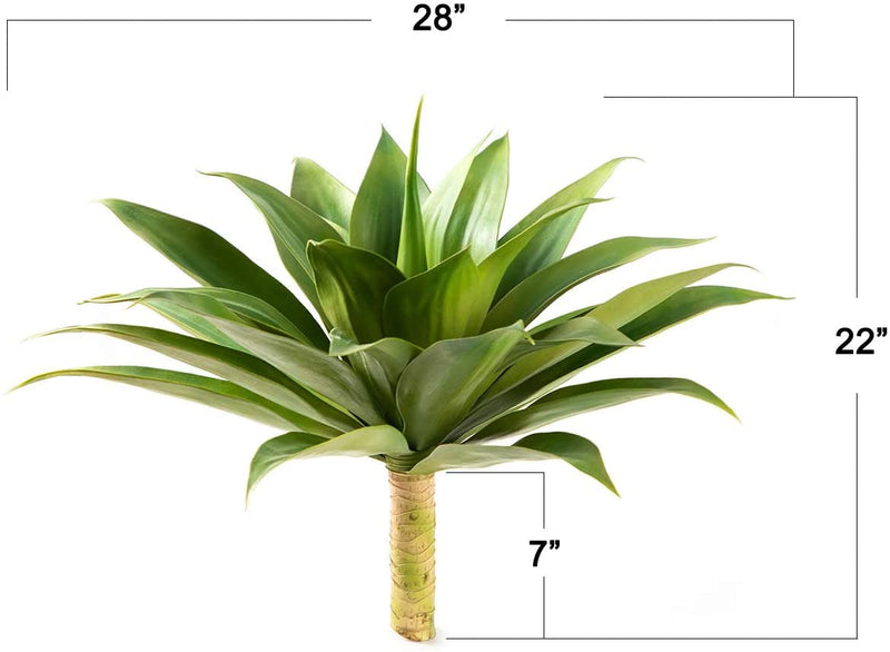 Velener Artificial Agave Plant Set of 2 18 inches Small