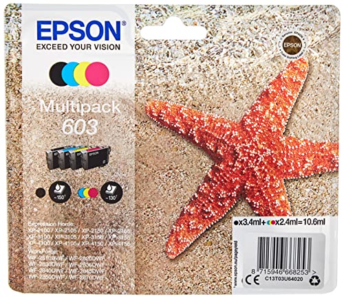 Epson C13T03U64020 Multipack 4 Colours 603 Ink Printer Cartridges