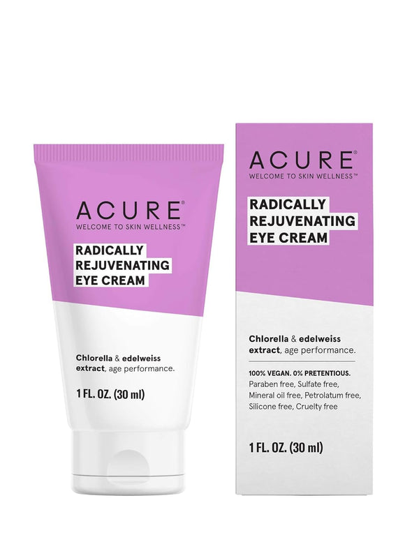 Acure Radically Rejuvenating Eye Cream Vegan Anti Aging Skincare Extract