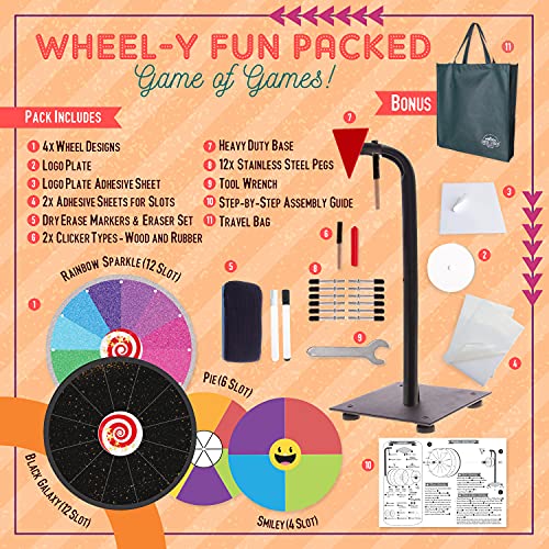 Prize Wheel Spin Wheel Game Spinner 12 Inch Spinning Wheel Mystery Chore