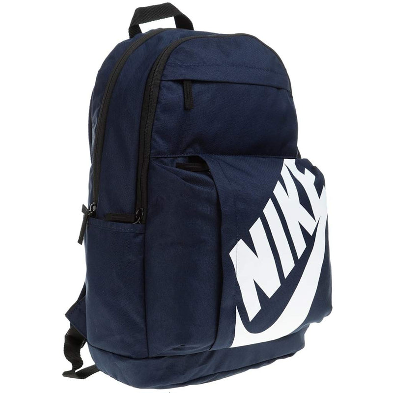 Nike Backpack Multiple Compartments Obsidian Black White