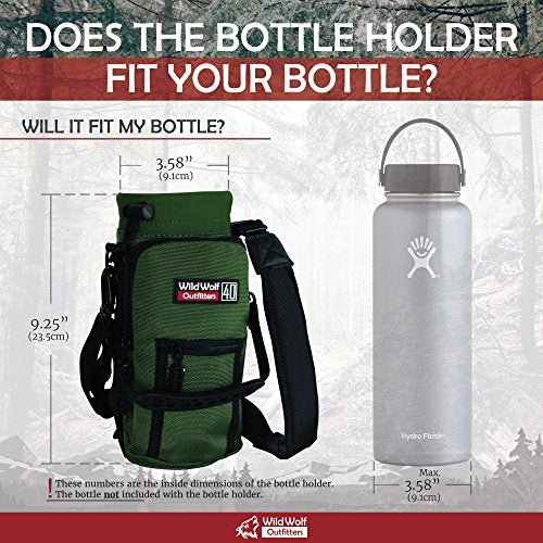 Wild Wolf Outfitters 40 Oz Bottle Holder Military Grade Carrier Shoulder Strap
