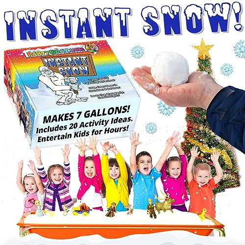 Instant Snow Powder for Christmas Decor 18oz Makes 7 Gallons of Realistic