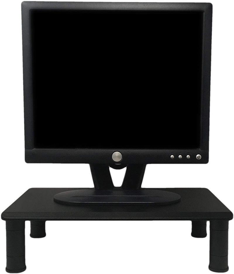 Height Adjustable Monitor Riser for Computer Desk, 17" x 11" Platform